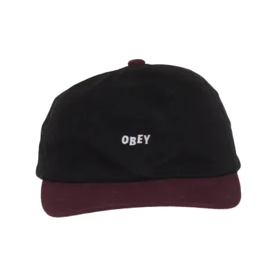 Baseballkasket (Sort, Rød) fra Obey Bomuld
