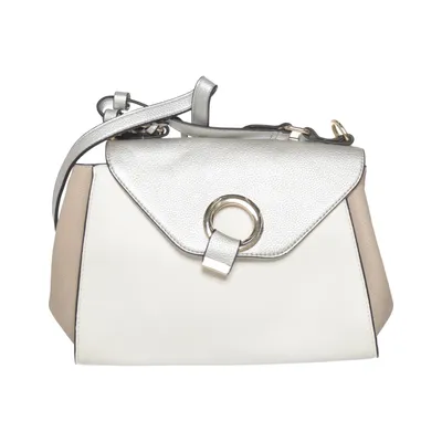 Umhängetasche (Silber, Weiß, Beige) von Paula Rossi
