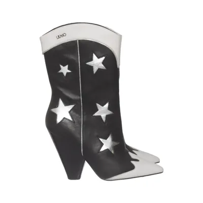 Cowboy boots (Black, White, Silver) from Liu Jo Leather