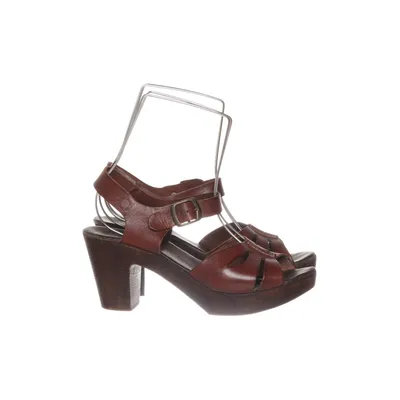 High heel sandals (Brown) from D for Dasia Leather