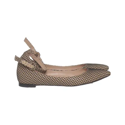 Ballerinasko (Beige, Sort) fra Gianvito Rossi Læder