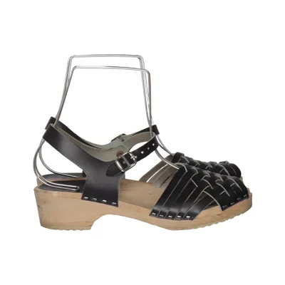 Sabots (Noir) de Karlskoga Toffeln Cuir