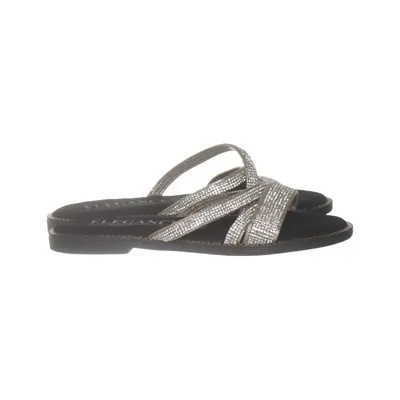 Mules (Noir, Argent, Or) de Elegance