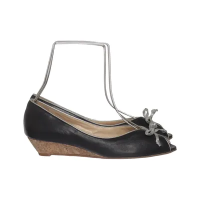 Wedges (Black, Silver) from Shoe Biz