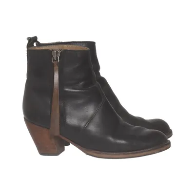 Bottes à talons (Noir) de Acne Studios Cuir