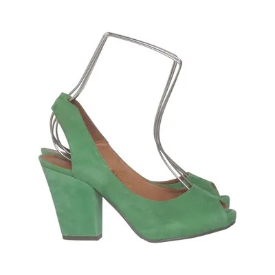Sandales à talons hauts (Vert) de Billi Bi Daim, Cuir