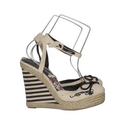 Chaussure compensées (Beige, Noir) de Ed Hardy
