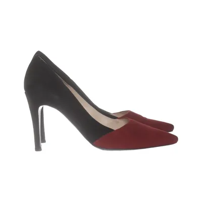 Pumps (Svart, Röd) från Peter Kaiser Skinn, Mocka