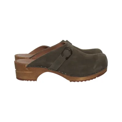 Clogs (Green) from Sanita Leather