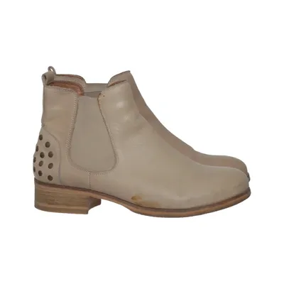 Bottines Chelsea (Beige) de Rosa Negra Cuir