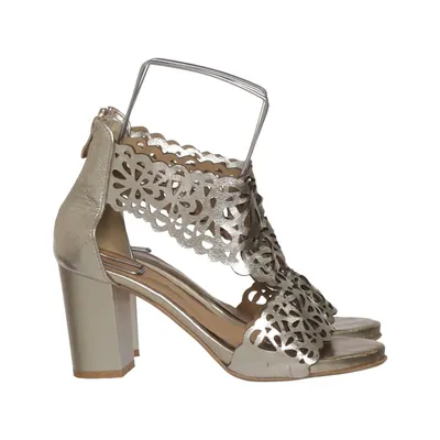 Sandales à talons hauts (Or) de Roberto Cuir