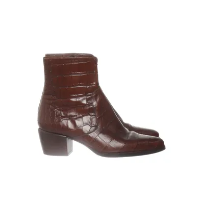 Heeled boots (Brown) from Maripe Leather