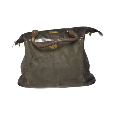 Handbag (Gray, Brown) from Doca