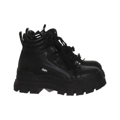 Schnürstiefel (Schwarz) von Buffalo Lederimitat