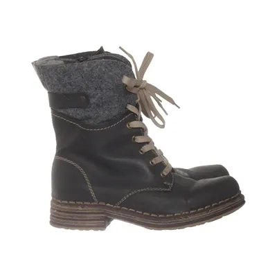 Laced boots (Black, Gray) from Rieker