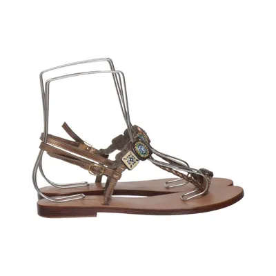 Sandalen (Bruin, Meerkleurig) van Ibiza Bagús Leer