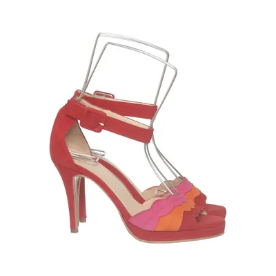 High heel sandals (Red, Multicolored) from Brenda Zaro Leather