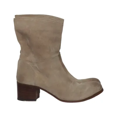 Ankle boots (Beige) from Pantanetti Leather