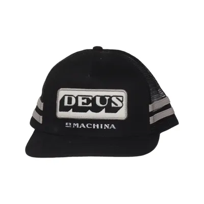 Casquette de camionneur (Noir, Blanc) de Deus Ex Machina Coton, Polyester