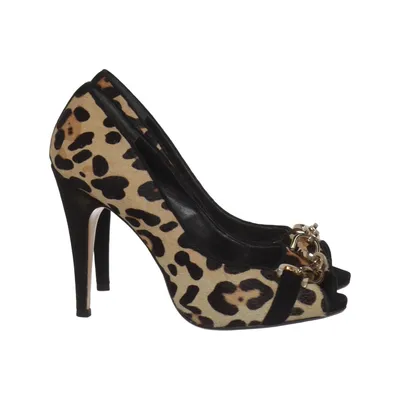 Pumps (Beige, Svart, Flerfärgad) från Dune Skinn