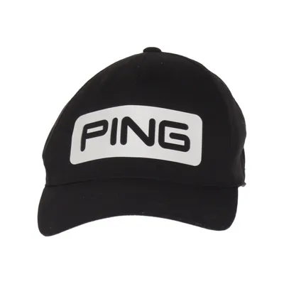 Honkbalpet (Zwart, Wit) van Ping Elastaan, Polyester