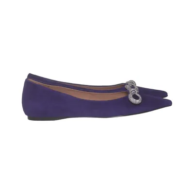 Ballet flats (Purple) from Bibi Lou Leather, Suede