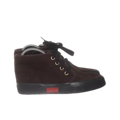 Sneakers (Brown, Black) from Pom d'Api Wool, Suede