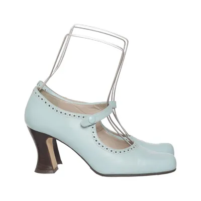 Pumps (Blue) from Shelly London Leather