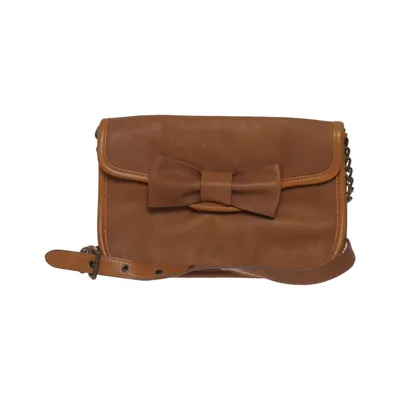 Shoulder-bag (Brown) from Mellow Yellow Cotton, Leather