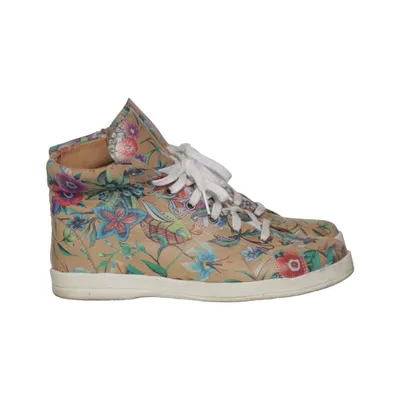 Bottes à lacets (Beige, Multicolore) de Cinnamon Cuir