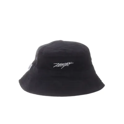 Bucket hat (Zwart) van Mojo Katoen