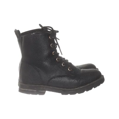 Laced boots (Black) from DinSko