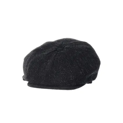Flat cap (Svart, Grå) från Harris Tweed Ull