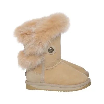 Boots (Nordic Angel Short) von Australia Luxe Collective Leder, Kaninchenpelz