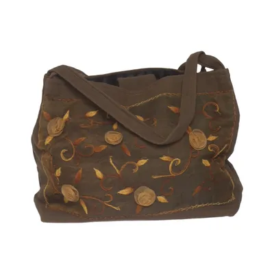 Sac à main (Marron, Or)