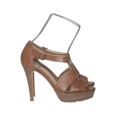 High heel sandals (Brown) from Evita Leather