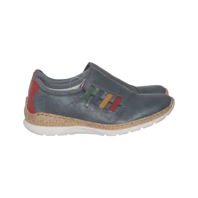Slip-ons (Blue, Multicolored) from Rieker Leather