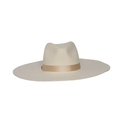 Bredskygget hat (Beige) fra Lack of Color Uld