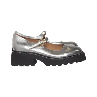 Chaussures à boucles (Argent) de L37 Cuir
