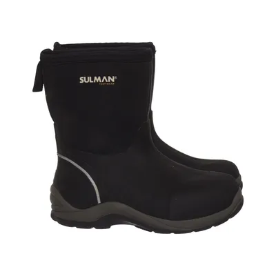 Low rubber boots (Black) from Sulman Footwear