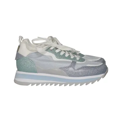 Trainingsschoenen (Grijs, Wit, Turquoise) van Apepazza Leer