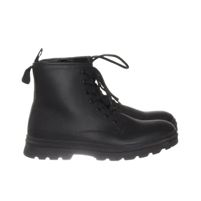 Laced boots (Black) from Your Turn Faux leather