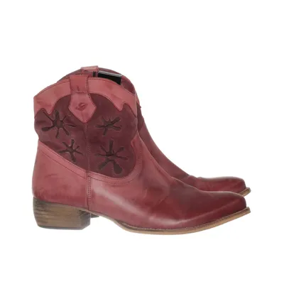 Cowboylaarzen (Rood) van Deerberg Leer