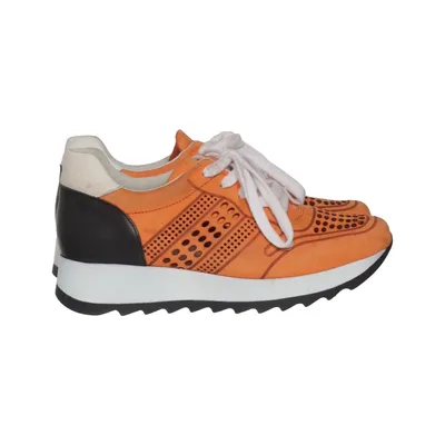 Sneakers (Orange, Black, White) from BDK Leather