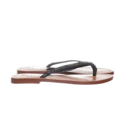 Flip-flops (Brown, Black) from Mer Du Sud Leather