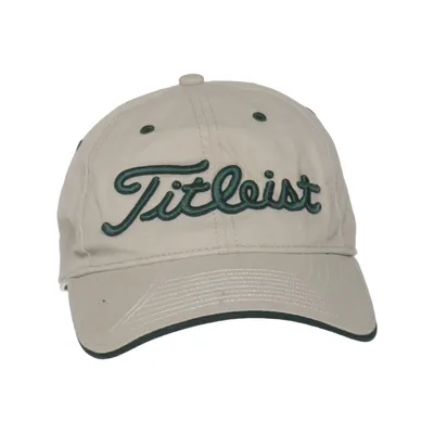 Baseball cap (Beige, Green) from Titleist Cotton