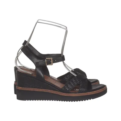 Chaussure compensées (Noir) de Tamaris Cuir