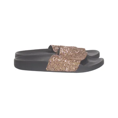 Mules (Noir, Or) de The White Brand