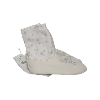 Baby slofjes (Wit, Grijs) van George