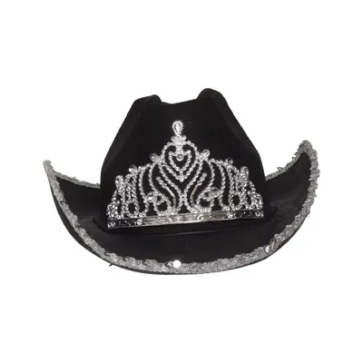 Cowboyhat (Sort) fra Boland Polyester